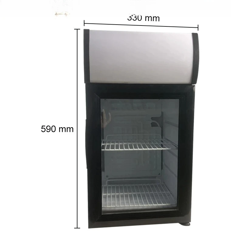 25 Liter Small Refrigerator OEM ODM Glass Door Counter Top Commercial Display Mini Fridge