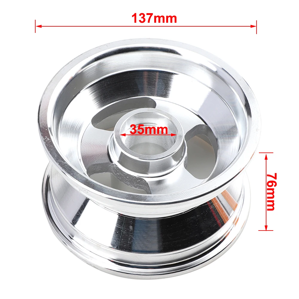 5-Inch Aluminum Alloy Wheel Hubs with Bearings – Compatible with 10x3.60-5, 9x3.50-5 & 80/60-5 Drift Tires (Kids' Karting/ATV)