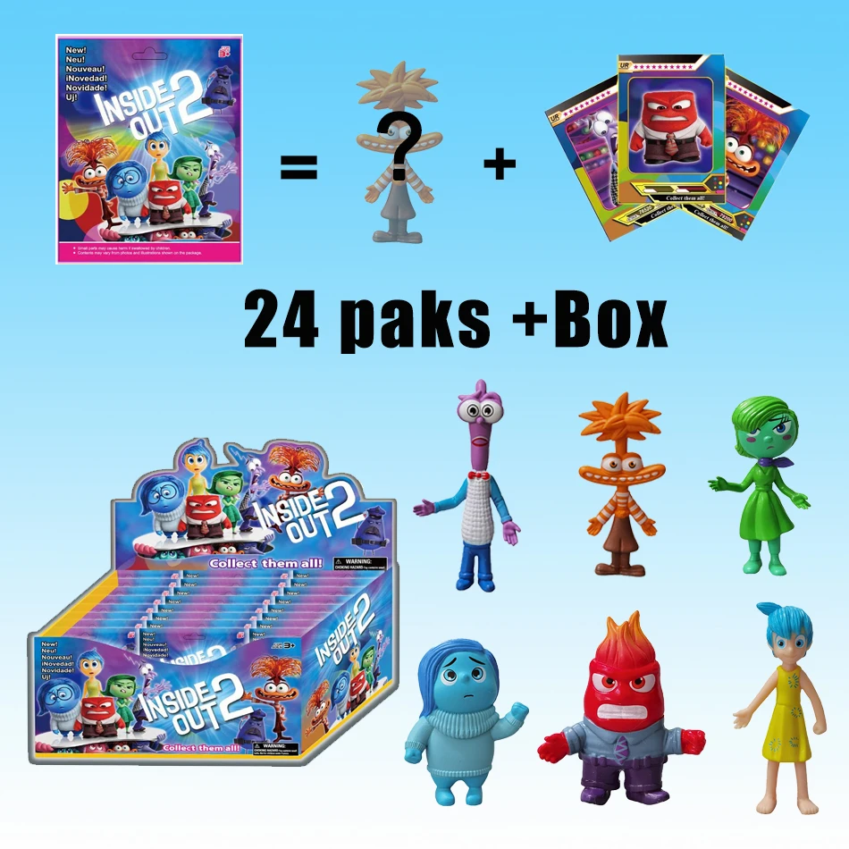 Disney Inside Out Kids Toy Figure Mystery Box Blind Box Toys Gifts for Fans Adults Figure Decorative Kids birthday Christmas Gi