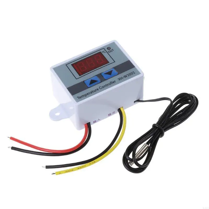 B46D 220V LED Digital Temperature Controller 10A Thermostat Control Probe New