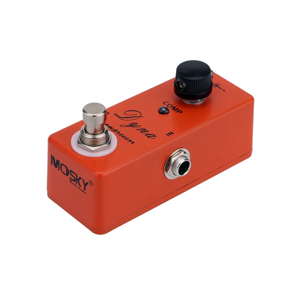 MOSKYAUDIO DYNA COMP Mini Single Effect Compressor Electric True Bypass with True Bypass Effects Processors Guitar Effects