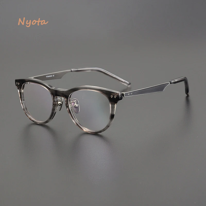 

Retro Tortoiseshell Fashion Acetate Pure Titanium Glasses Frame Men High Quality Optical Glasses Myopia Reading Women Eyewear