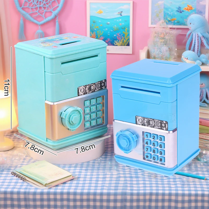 1個 ATM型ミニ貯金箱 新品 パスワード付き 子供用貯金箱 金融教育玩具 男の子 女の子 子供向けギフト