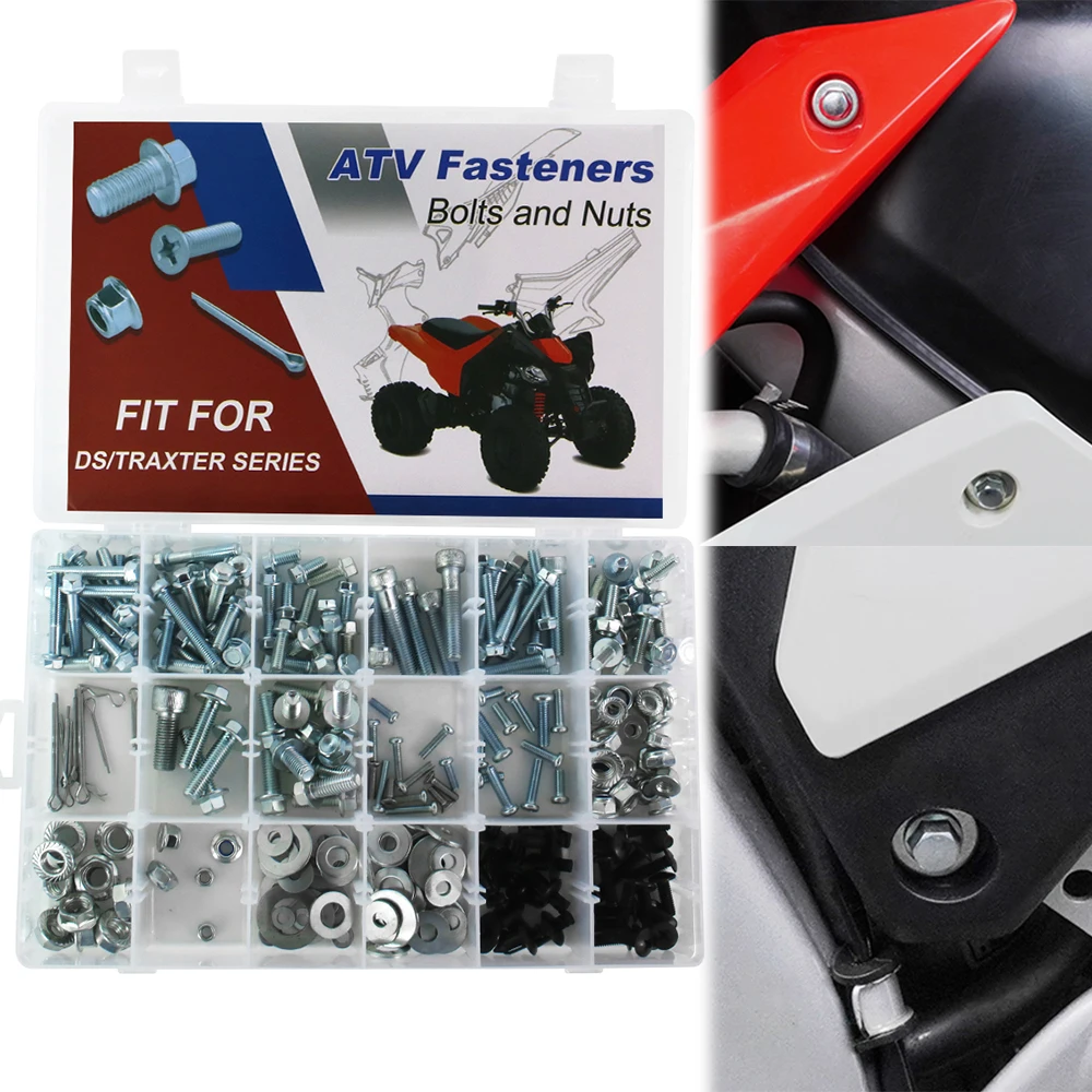 

260PCS ATV Body Engine Plastic Frame Exhaust Bolts Kit For CAN-AM DS 250 650 70 7404 90 450 Mini DS 50 70 90 Full Fairing Bolts