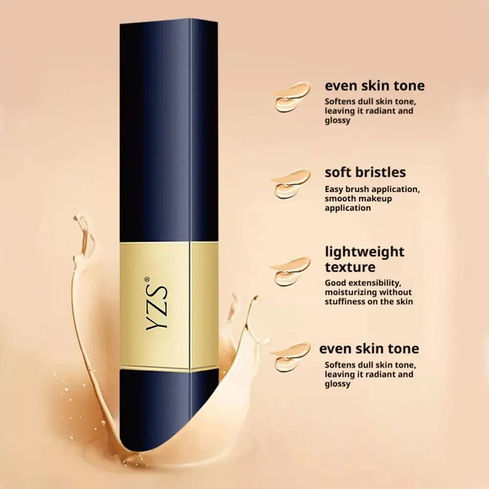 2-in-1 doppelseitiger Concealer-Stick mit Pinsel, vollständige Abdeckung für Augenunter- und Gesichtsunreinheiten, doppelköpfige Konturierung, koreanisch