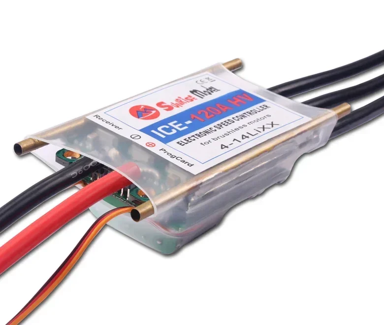 SunriseModel-controlador de velocidad electrónico ICE 120A HV 4-14S LIPO, ESC para Motor sin escobillas, helicóptero RC, avión, piezas de bricolaje