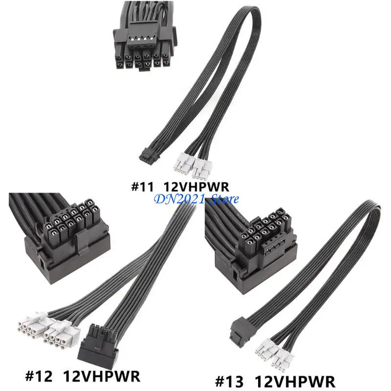 F3KE 12Pin to Two 8Pin PCIe GPU Power Extension Cable for Km3 Series Mainboard Power Cord 60cm 23.6in for Graphics Card