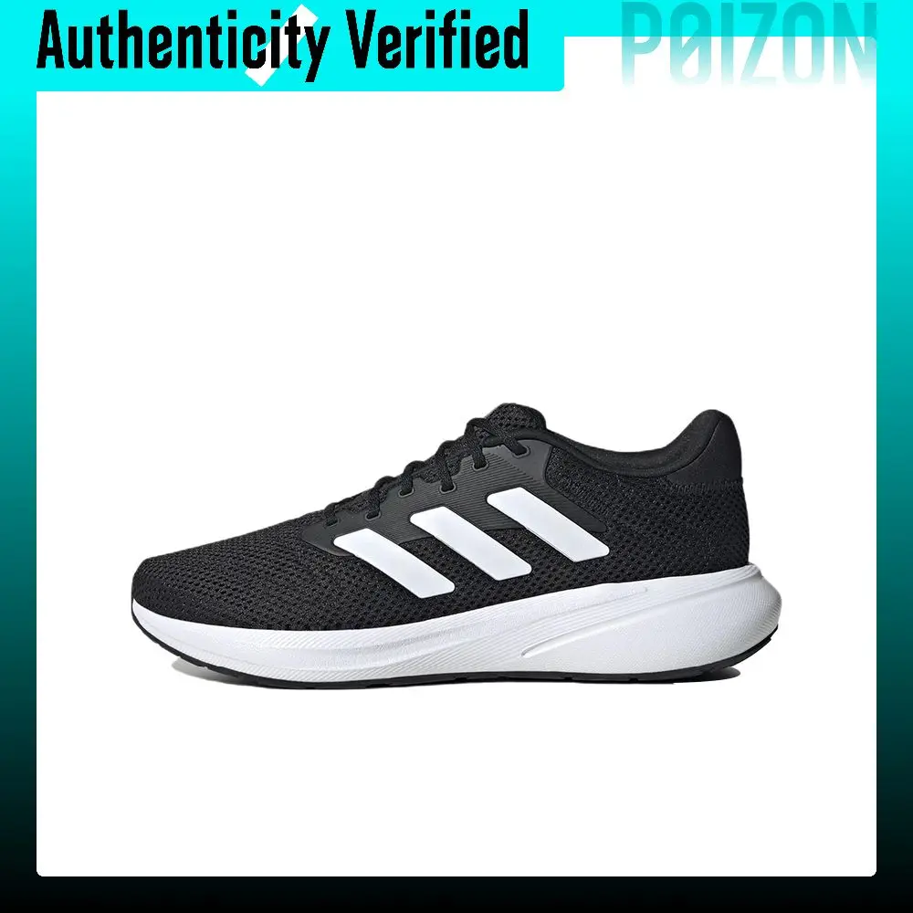 Adidas Response Runner Running Shoes Unisex Low Top Black/White ID7336