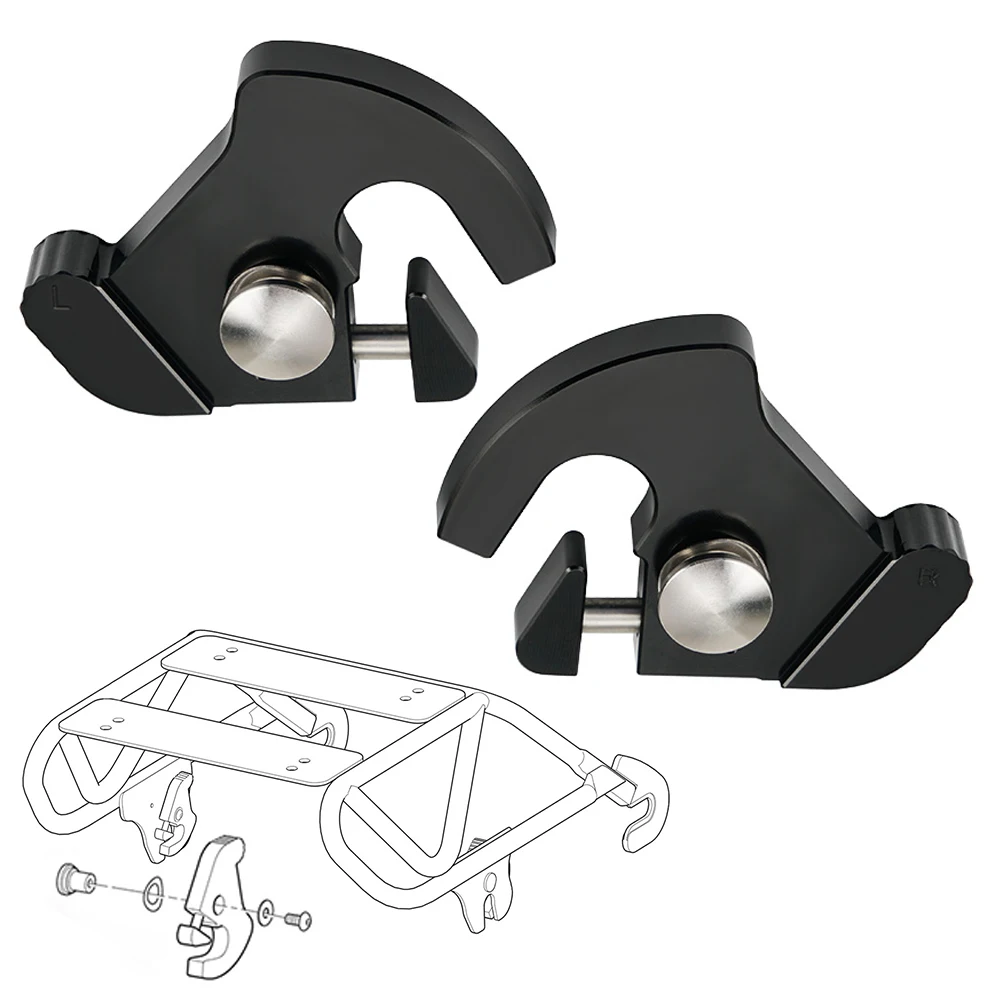 

Pair Detachable Rotary Sissy Bar Rack Docking Latches Kit for Harley CVO Street Glide XG500 XG750 Road Glide /Special 2015-2020