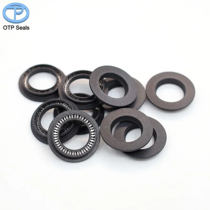 Custom Seals PTFE Add CF V-Spring High-Performance Industrial Spring Energized Seal for Chemical Resistance Industrial Factory
