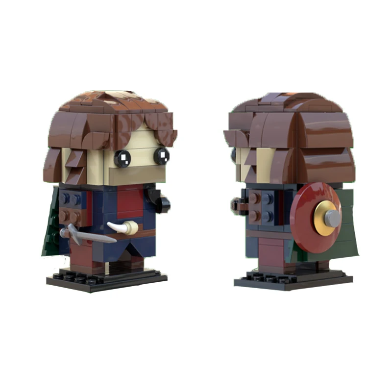 135 Piezas MOC, Bloques de Construcción de Modelos Brickheadz de la Película de Fantasía El Señor de los Anillos, Boromir, Coleccionable, Ladrillos Creativos para Armar, Regalo, Colección