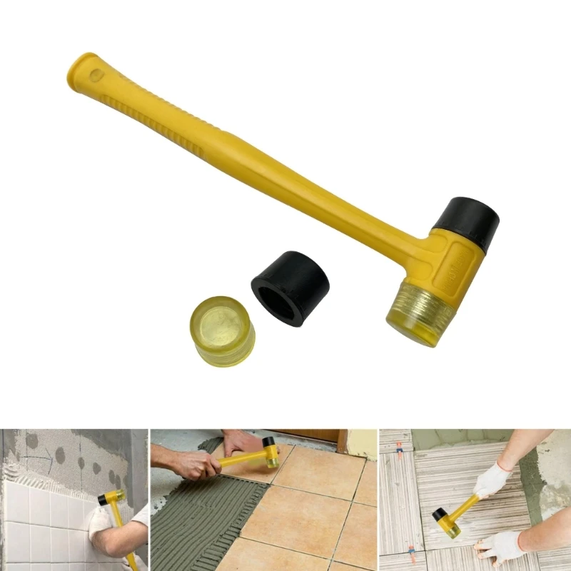 Versatile Soft Mallet Plastic Hammer Ergonomic Handle Rubber Hammer Soft Mallet Essential for Various Applications Drop Ship