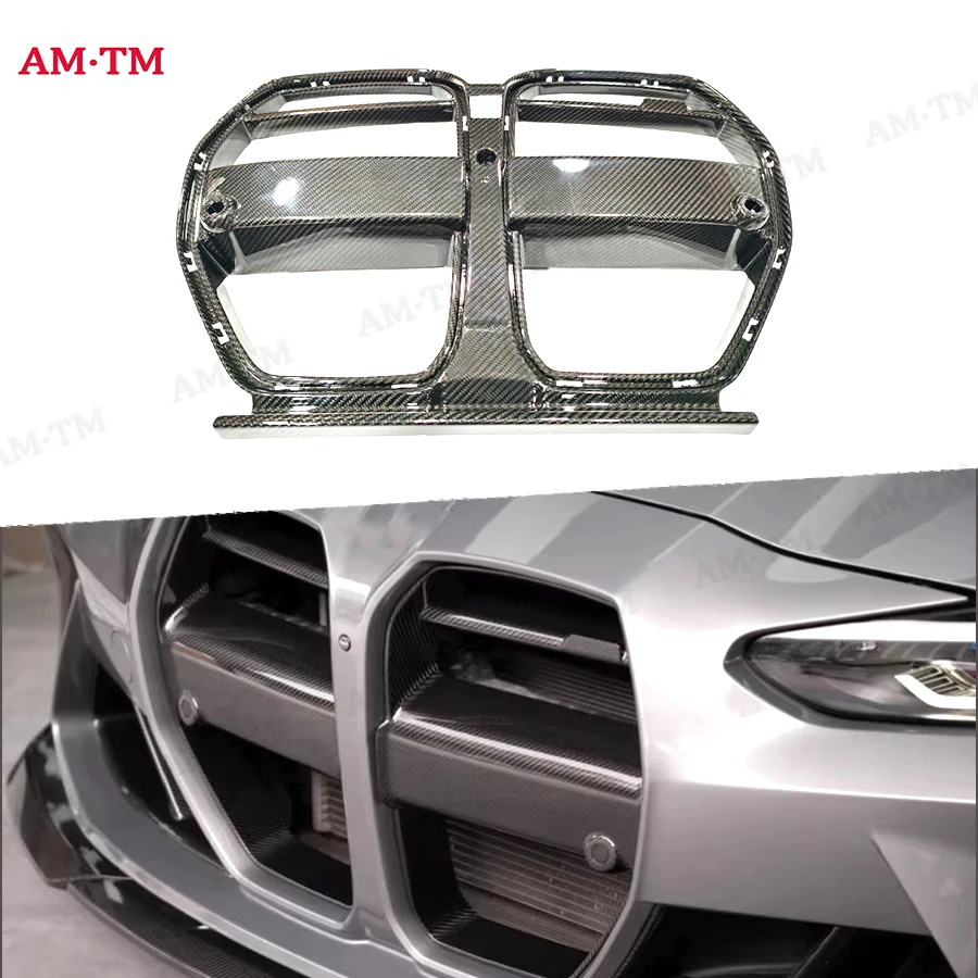

Dry Carbon Fiber Car Front Bumper Grille for BMW G80 G81 M3 G82 G83 M4 2021-2024 Front Grill Racing Grills V Body Kit ACC