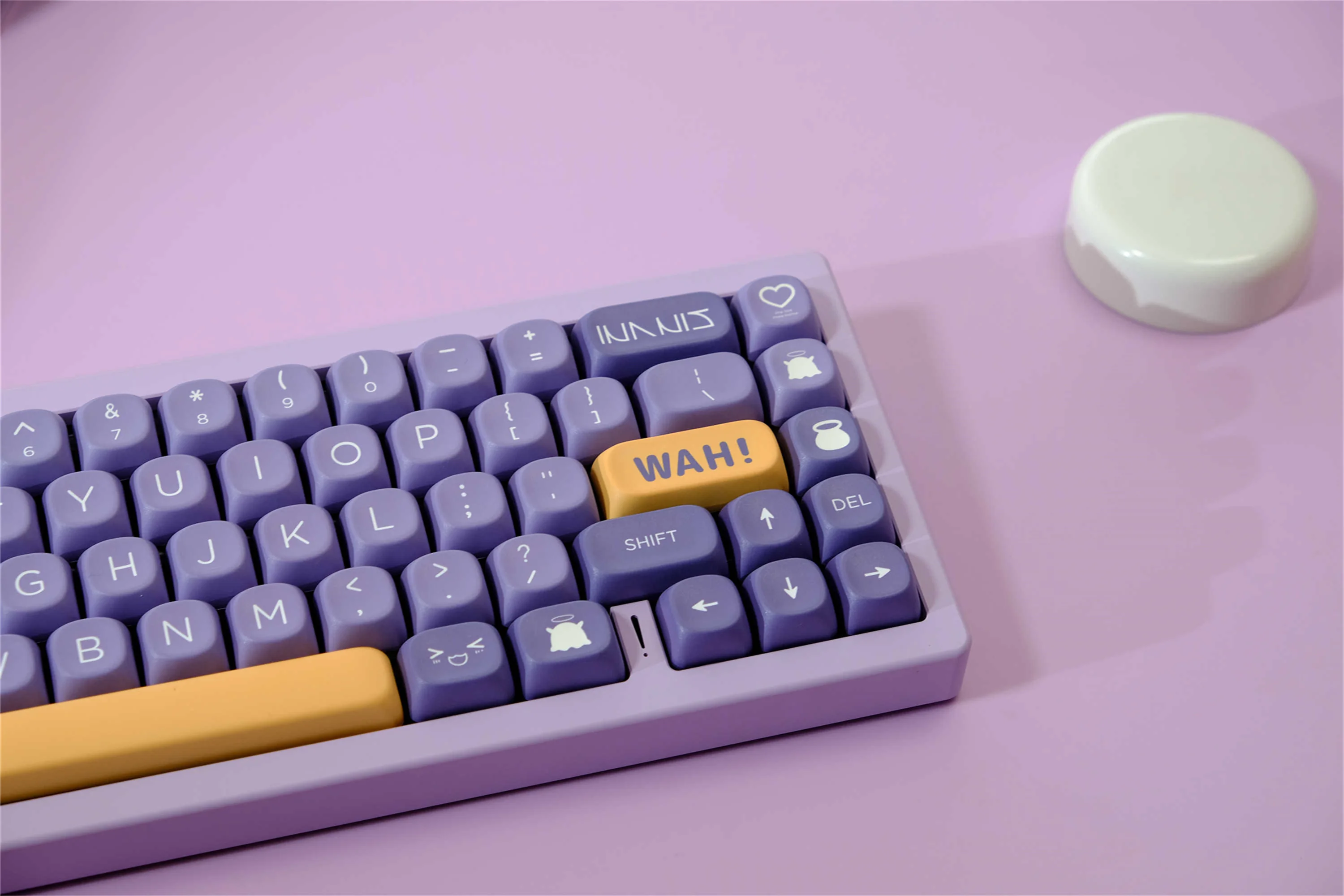 Keycap Sacrifice Gods 126 Tombol Bahan PBT Profil MOA Wooting DYE-SUB Dipersonalisasi untuk Keyboard Mekanis CHERRY MX Switch