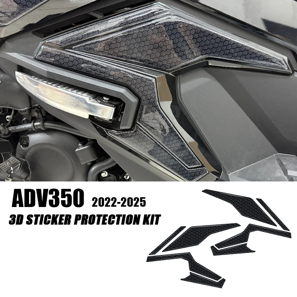 

For ADV 350 2025 Accessories ADV350 2024 2023 2022 Motorcycle Passenger Foot Protection 3D Resin Stickers