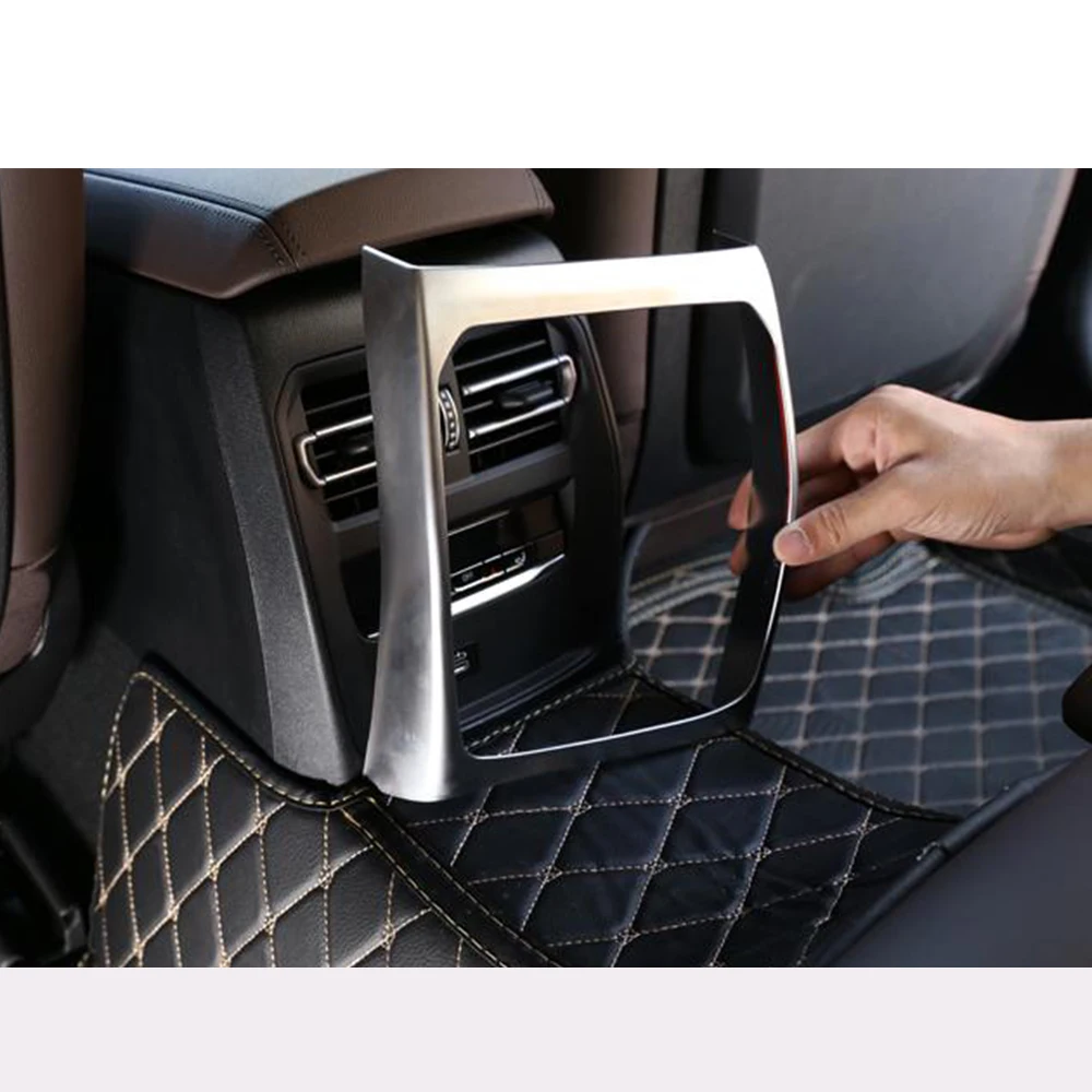 For BMW 3 Series G20 G28 325 2019 2020 Air Vent Frame Trim ABS Chrome Car Rear Air Vent Frame Trim Accessories