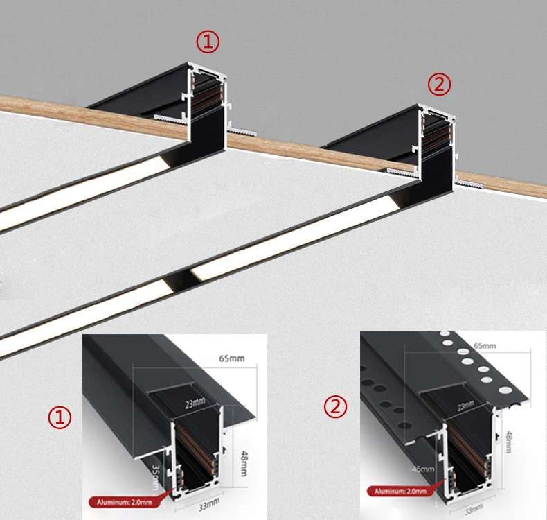 Modern Magnetic Track Light Smart Whole Set Led Track Lights Aluminum Flood Grille Spot Light Rails Ceiling System Indoor Track