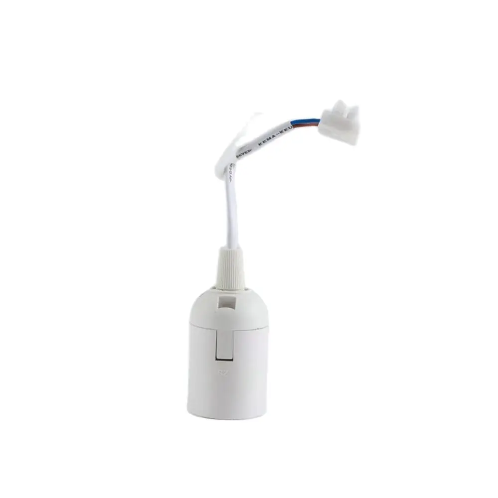 Base de lampe en plastique avec câblage, support de lampe, tête de lumière LED, prise, type de carte, noir et blanc, 4A, 250V, 1PC