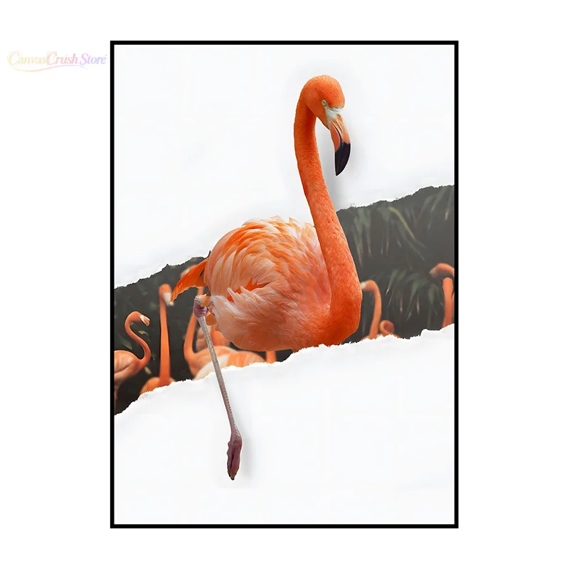 Sneaker Flamingo Poster Nursery Art Print Canvas Painting Modern Minimalist Illustration Wall Art Picture for Home 2026