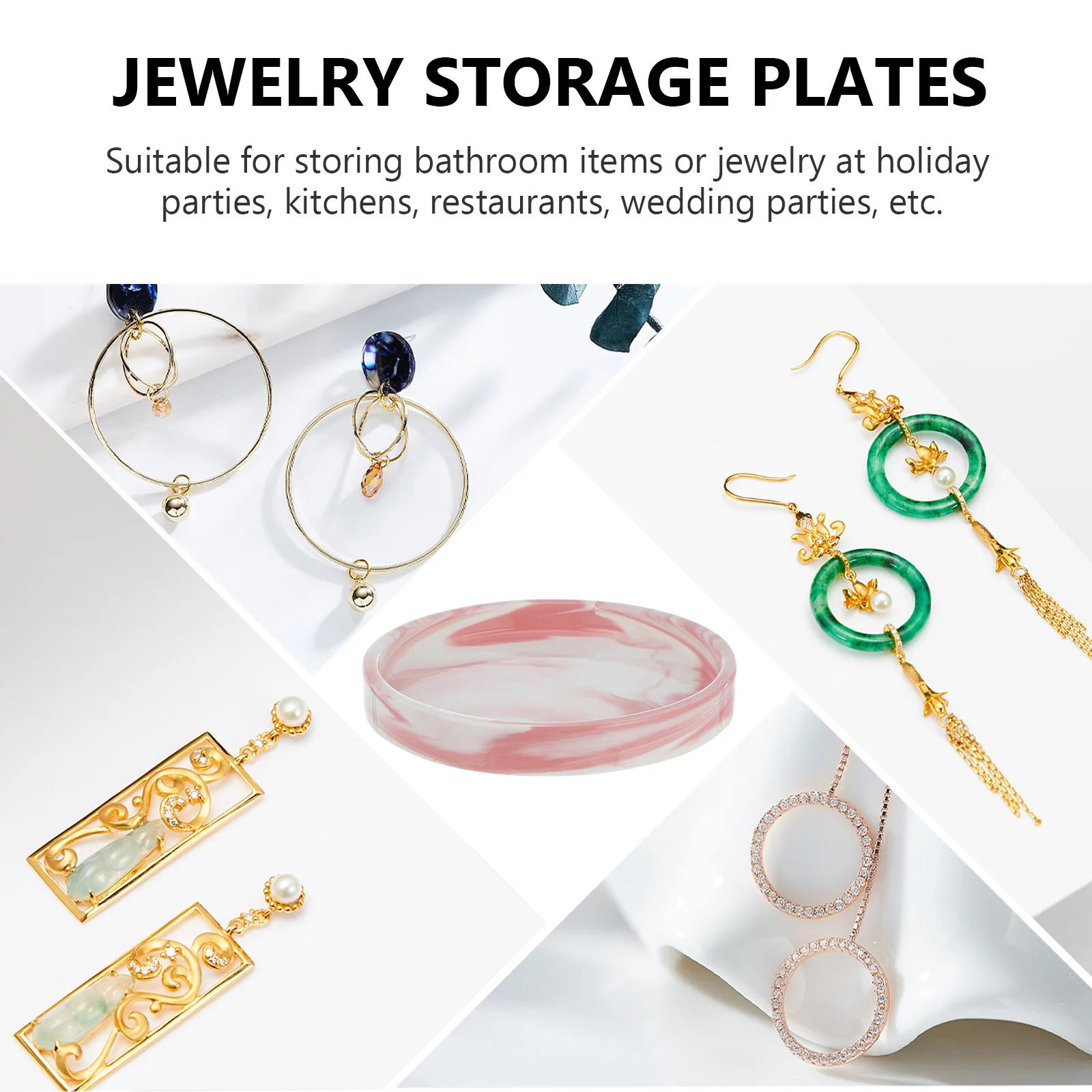 

Bracelet Holder Stand Jewelry Tray Ceramic Storage Plate Home Decoration Decorative Trays