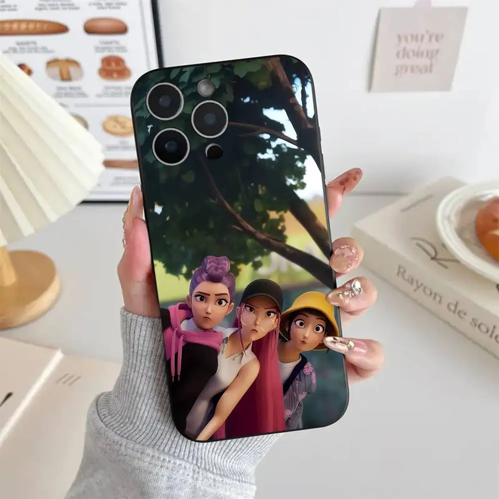 حافظة هاتف KPop D-Demon H-Hunters مصنوعة من السيليكون الناعم لهاتف آيفون 17 إير 16 15 14 13 12 11 Plus Pro Max Plus