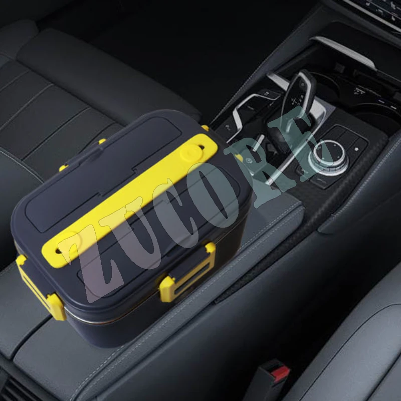 المنزل سيارة صندوق غداء كهربي الفولاذ المقاوم للصدأ الغذاء التدفئة بينتو 12 فولت 24 فولت 220 فولت ساخنة دفئا الحاويات مجموعة علب الاغذية للأطفال