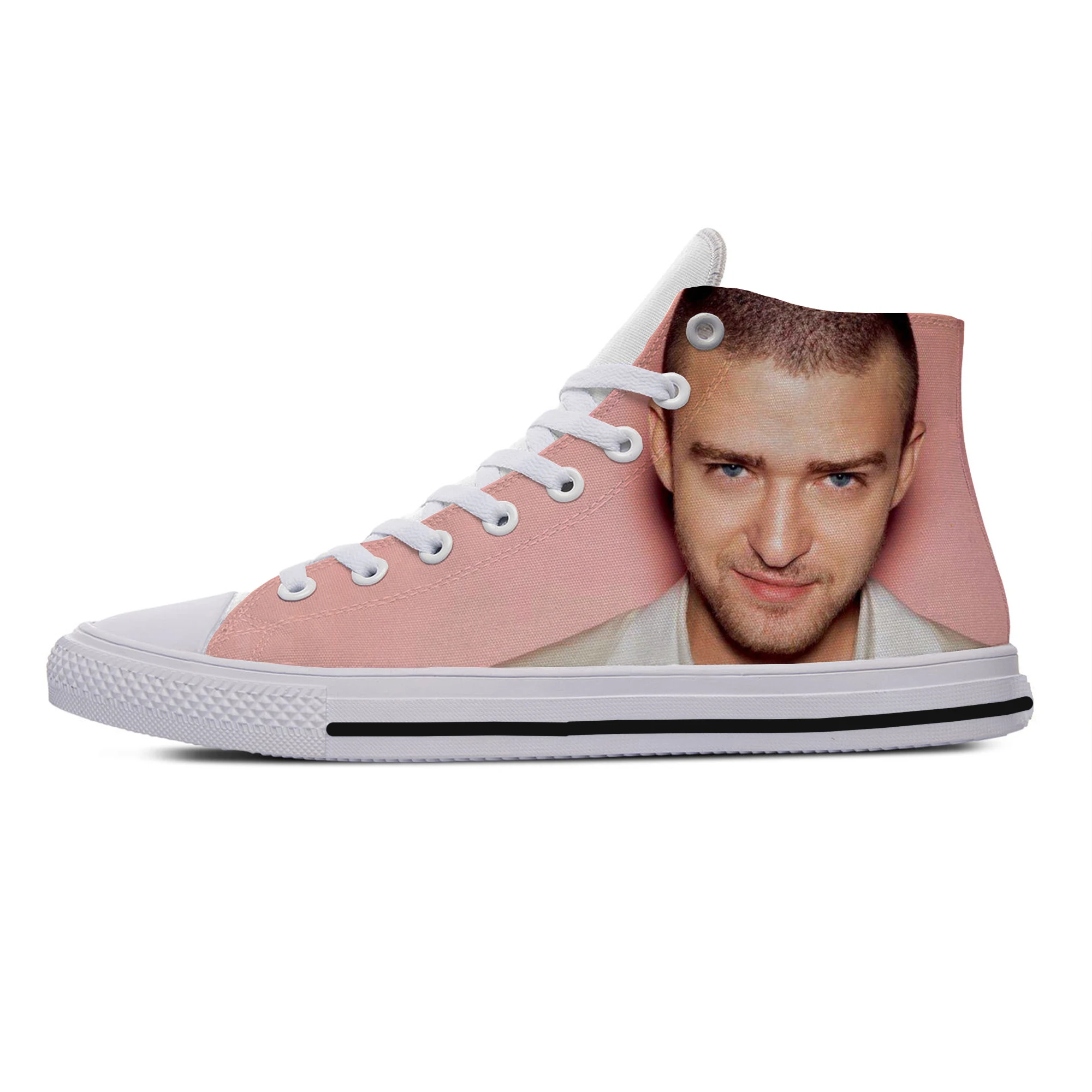 Hot Justin Timberlake Eminem Leisure Shoes Men Women Lightweight Hip Hop Eminem Comfortable Canvas Shoes High Top Board Shoes