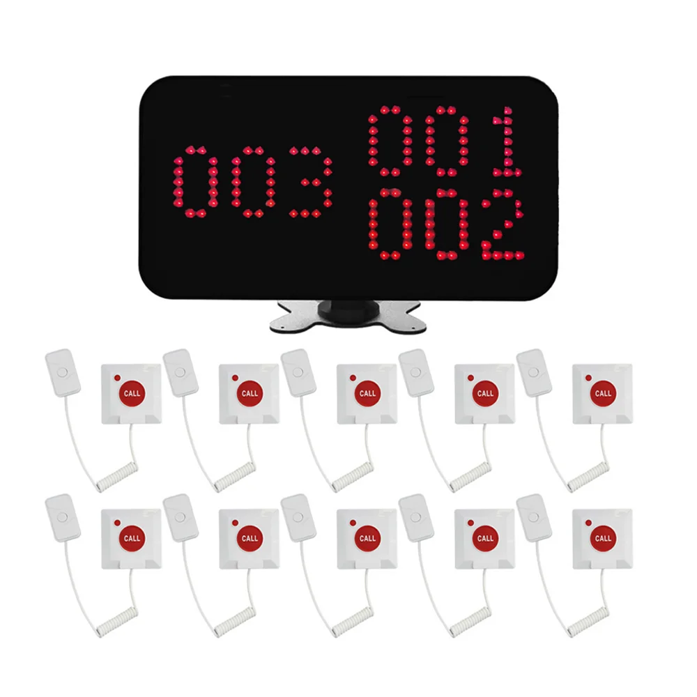 Strong Signal Wireless Nurse Call System, Display Receiver Bell Button Pager Watch Light for Hospital Clinic Nursing Home