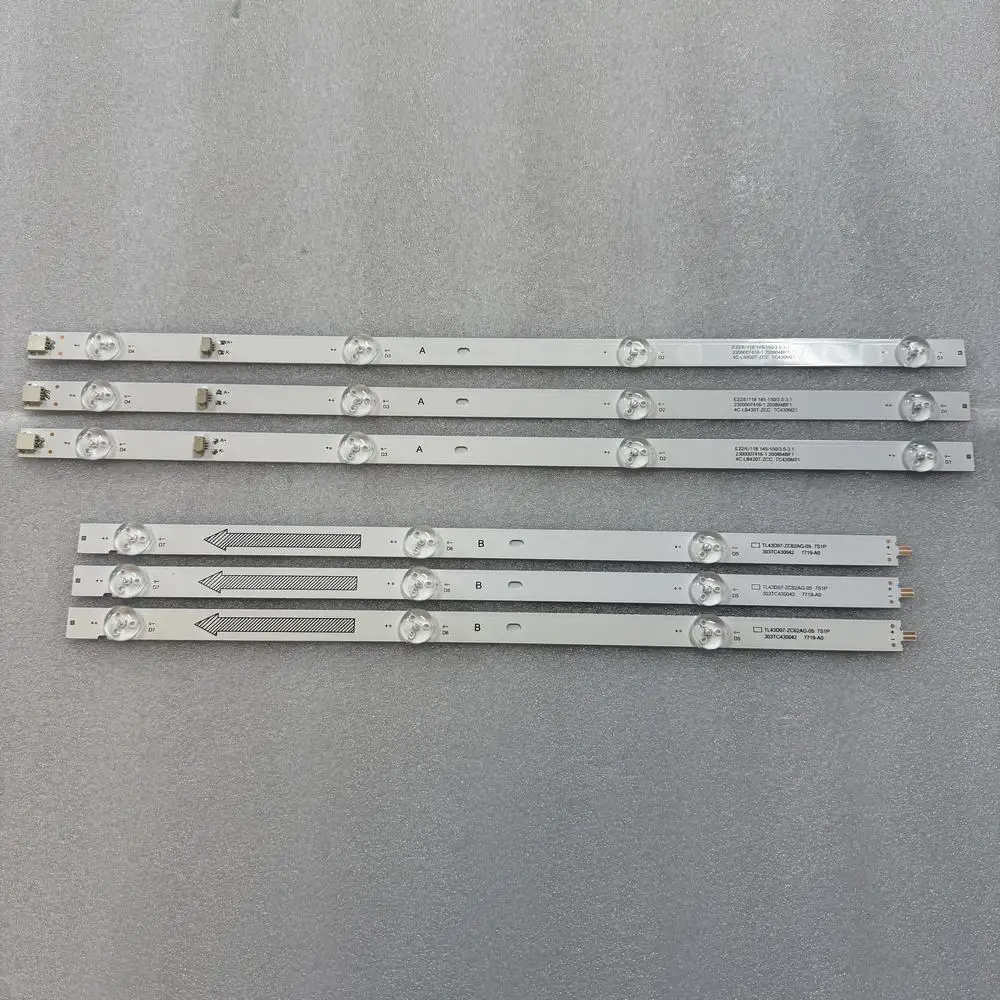 3pcs/set LED Strip For LVU430BEDX 43UP7000PUA 43UN70006LA