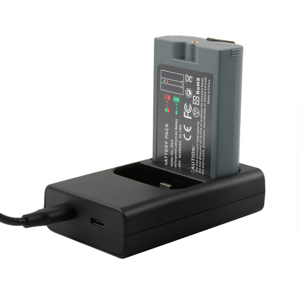 محطة شحن مزدوجة المنفذ تيار مستمر 5 فولت محطة شاحن البطارية الدائري قاعدة شاحن البطارية لبطارية الكاميرا الدائري #4