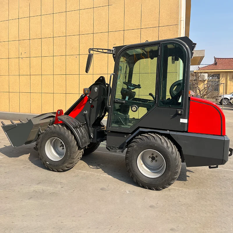 Customized telescopic loader 25hp Kubota engine hydraulic small slip steering loader wheel loader