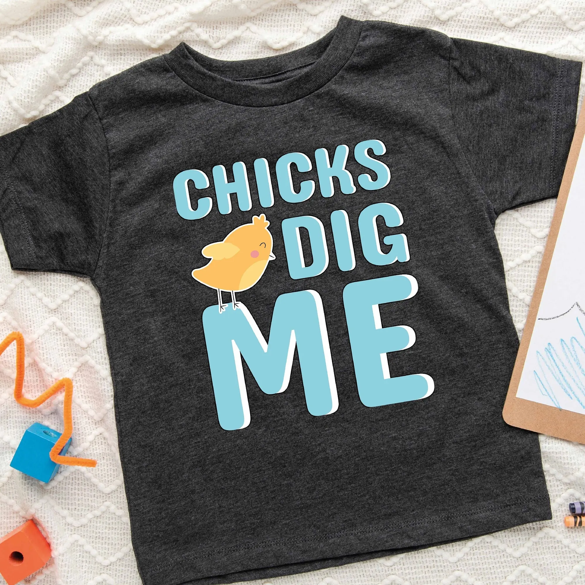 Chicks Dig Me Easter Day Shirt Toddler,Grandchildren