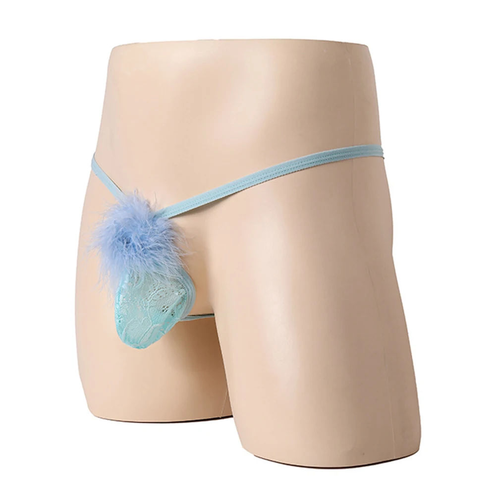 

Men See Through Mesh T-Back Breathable Lingerie Femboy Gay Pouch Underwear Low Rise Underpant Quick Dry Panties Thong G-String