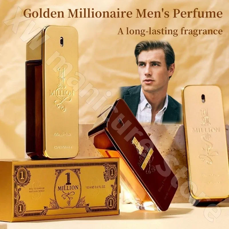 

Gold Millionaire Prive Men's Perfume Temptation Woody Leather Fragrance Shows Male Charm Confidently Removes Odors 100ml