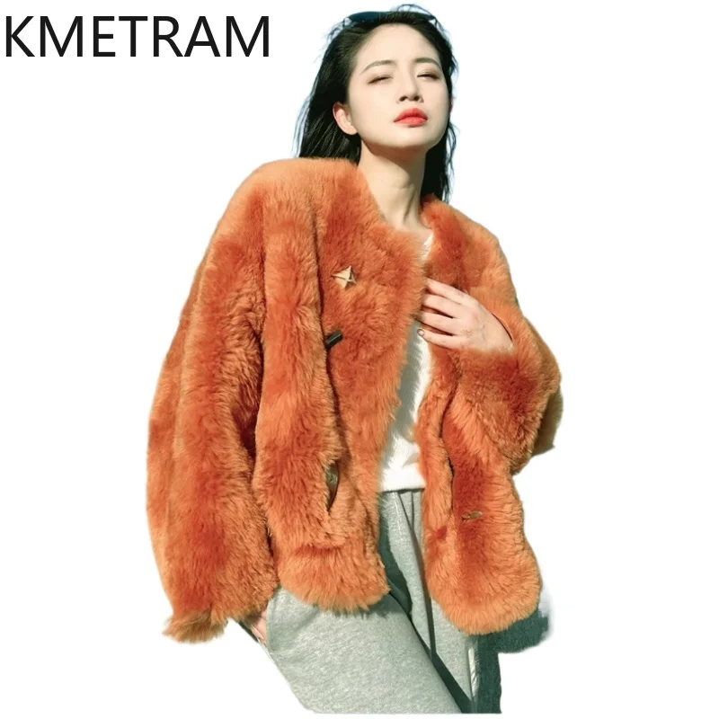 

Natural Wool Sheepskin Double Faced Fur Jacket Women Winter Fashion Warm Short Real Fur Coat Woman Clothing 2025 шуба женская