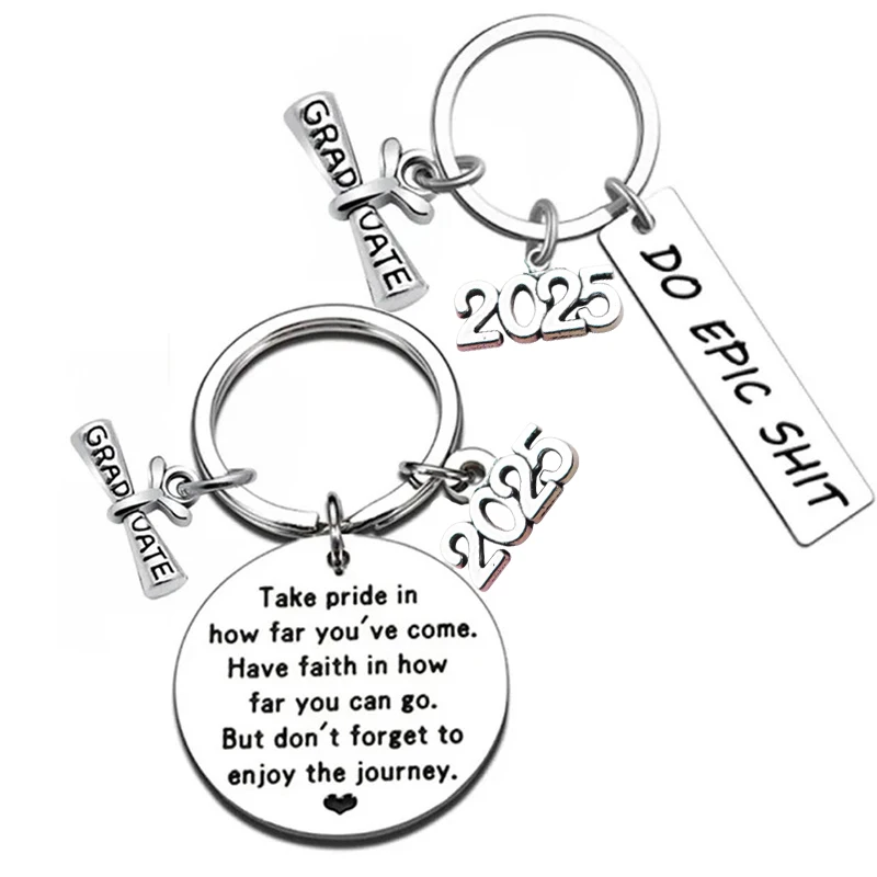 2025 New Graduation Ceremony Keychain Graduation Certificate Graduation Souvenir Class Badge Keychain