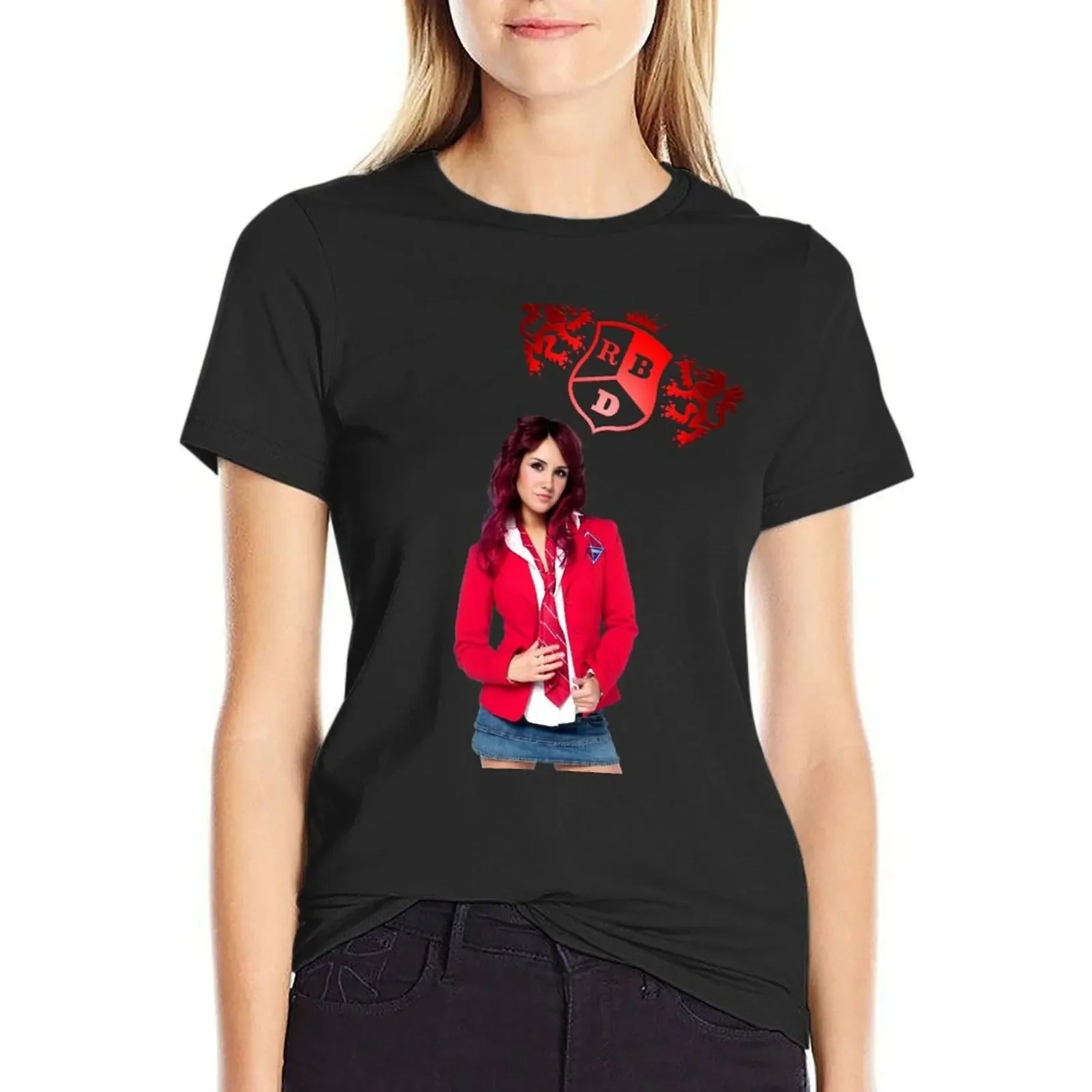 

RBD - ROBERTA T-Shirt Short sleeve tee plain blacks fashion woman blouse 2025