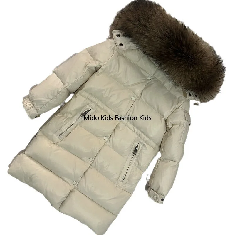 Children's Winter Tops New Season Children's Down Jackets White Duck Down Thickened Boys' and Girls' Down Jackets
