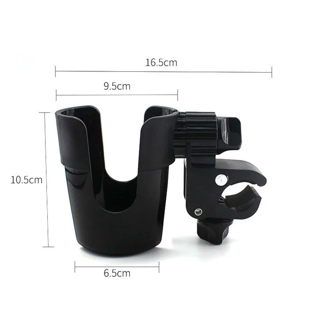 حامل أكواب لعربة الأطفال قابل للدوران 360 درجة قابل للتعديل لعربة الأطفال إلى مقود 35 مم خفيف الوزن #3