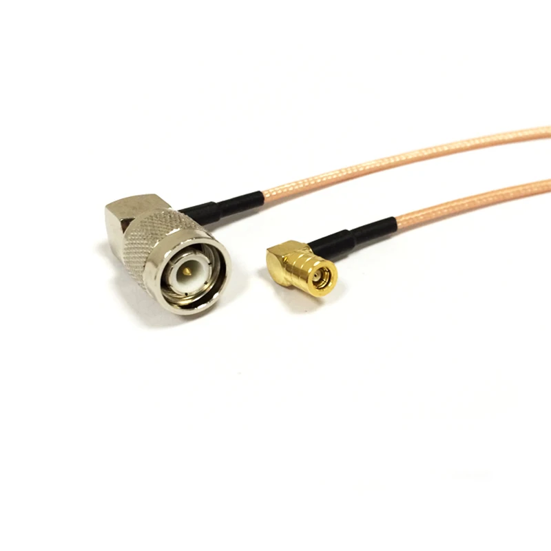 New TNC Male Plug Right Angle Connector  Switch SMB Female Jack RA 90-Degree Convertor RG316 Wholesale 15CM 6