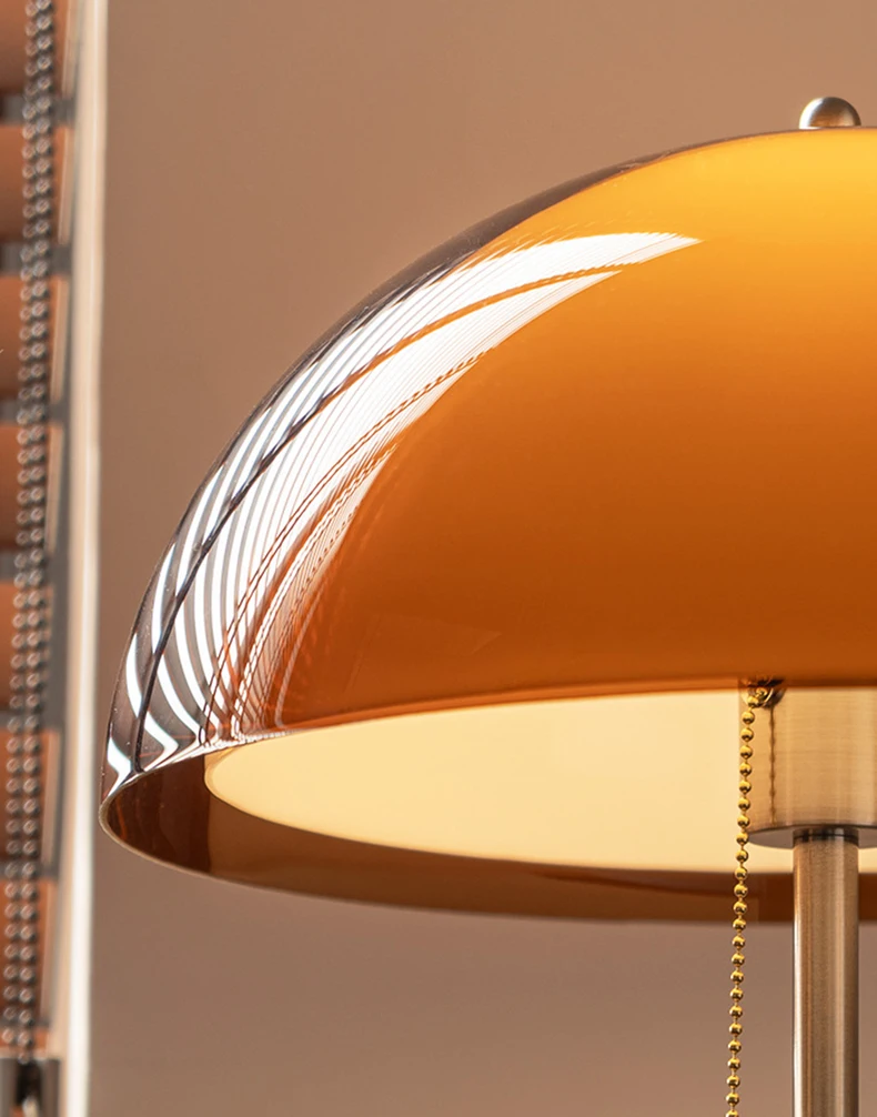 Dark Brown Acrylic Lampshade Floor Lamp E27 Bulb