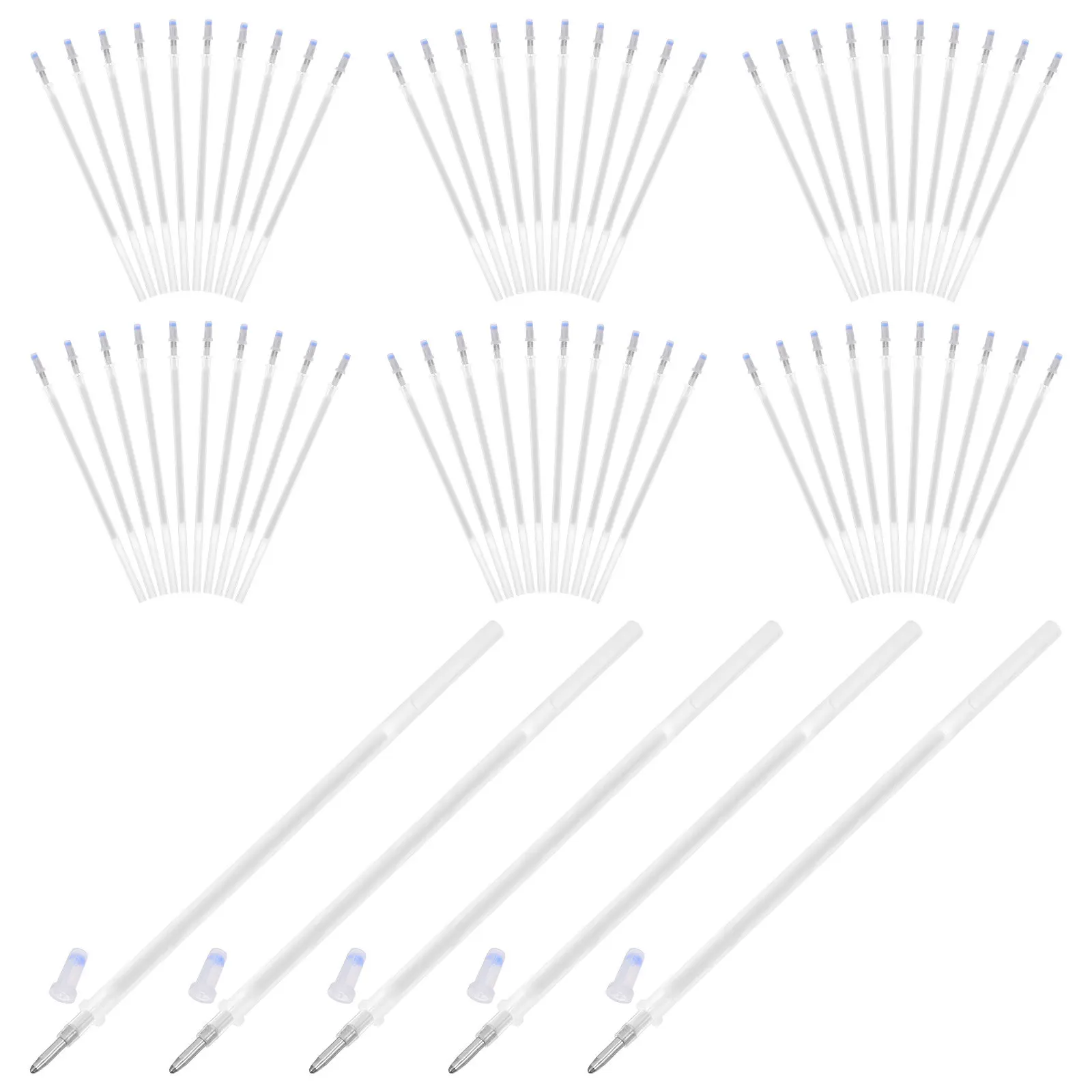 100Pcs Thermal Erase Fabric Pen Refills Safe Residue-Free Ink for Tailoring Dressmaking Needlework Craft Marking Quilting Tools