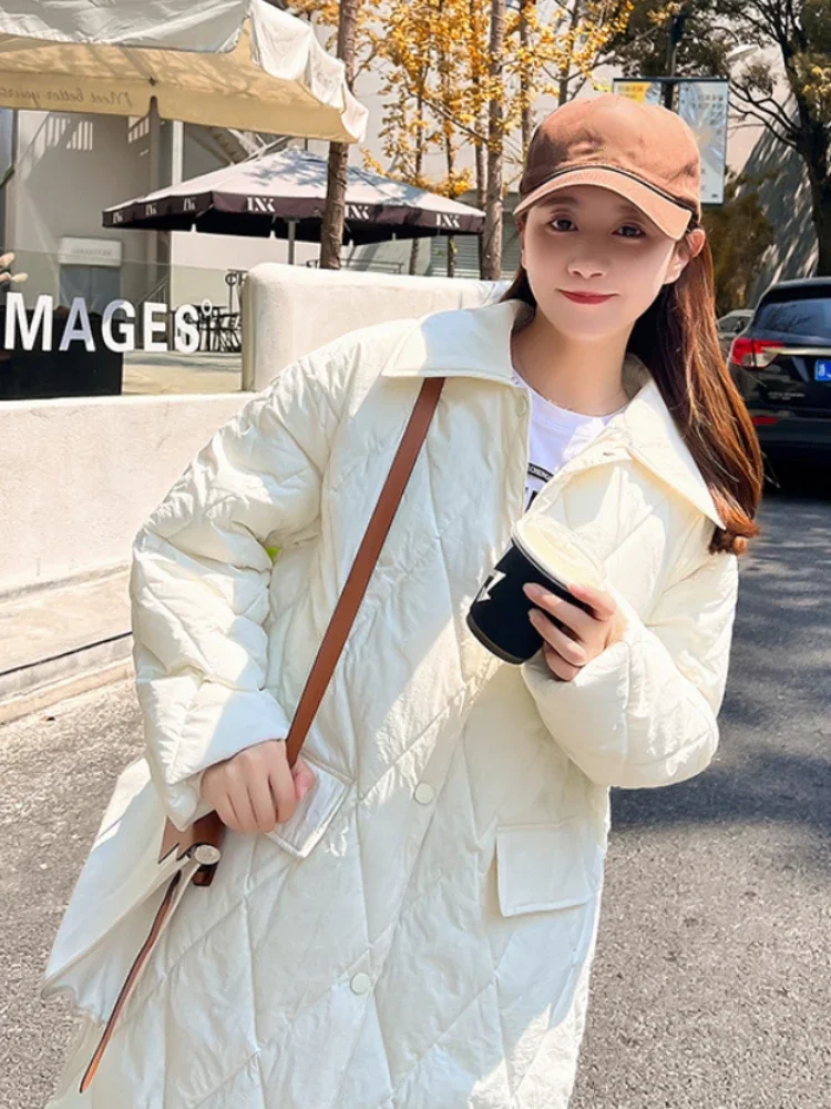 Coat Women Winter Jacket 2024 New in Quilted Long Padding Casual Hooded Women\'s Parkas Korean Fashion Long Sleeve Jacket Women