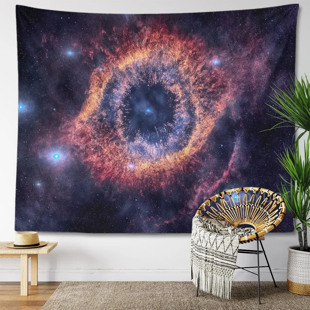 Zeď závěsný tapiserie galaxy planeta chytrý hvězdnou psychedelické vintage tapiserie domácí dekorace