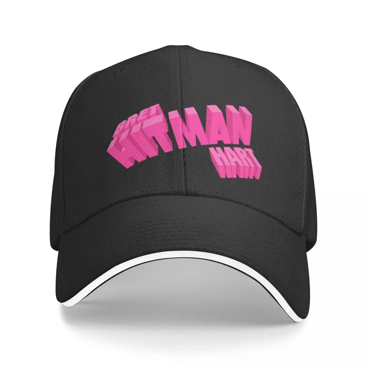 

THREE DEE (Pink On White) A Baseball Caps Hat