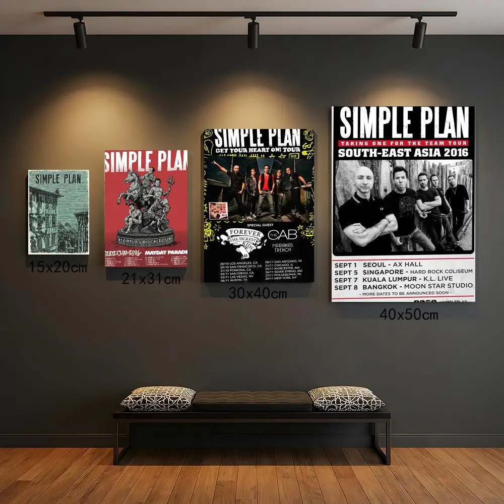 band S-Simple Plan-N Painting Calligraphy Elegant Botanical Decor for Living Room Modern Interior Design