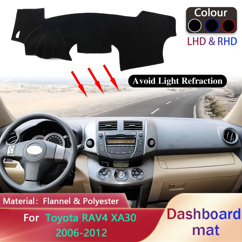 

Car Dashboard Pad for Toyota RAV4 30 XA30 Vanguard 2006 2007 2008 2009 2010 2011 2012 Sunshade Mat Carpet Rug Cover Accessories