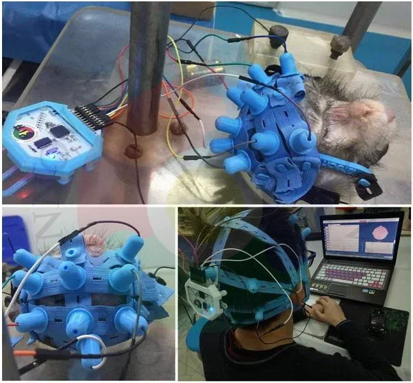 New EEG cap, full dry electrode, compatible with OpenBCI Ultracortex_Mark series EEG cap