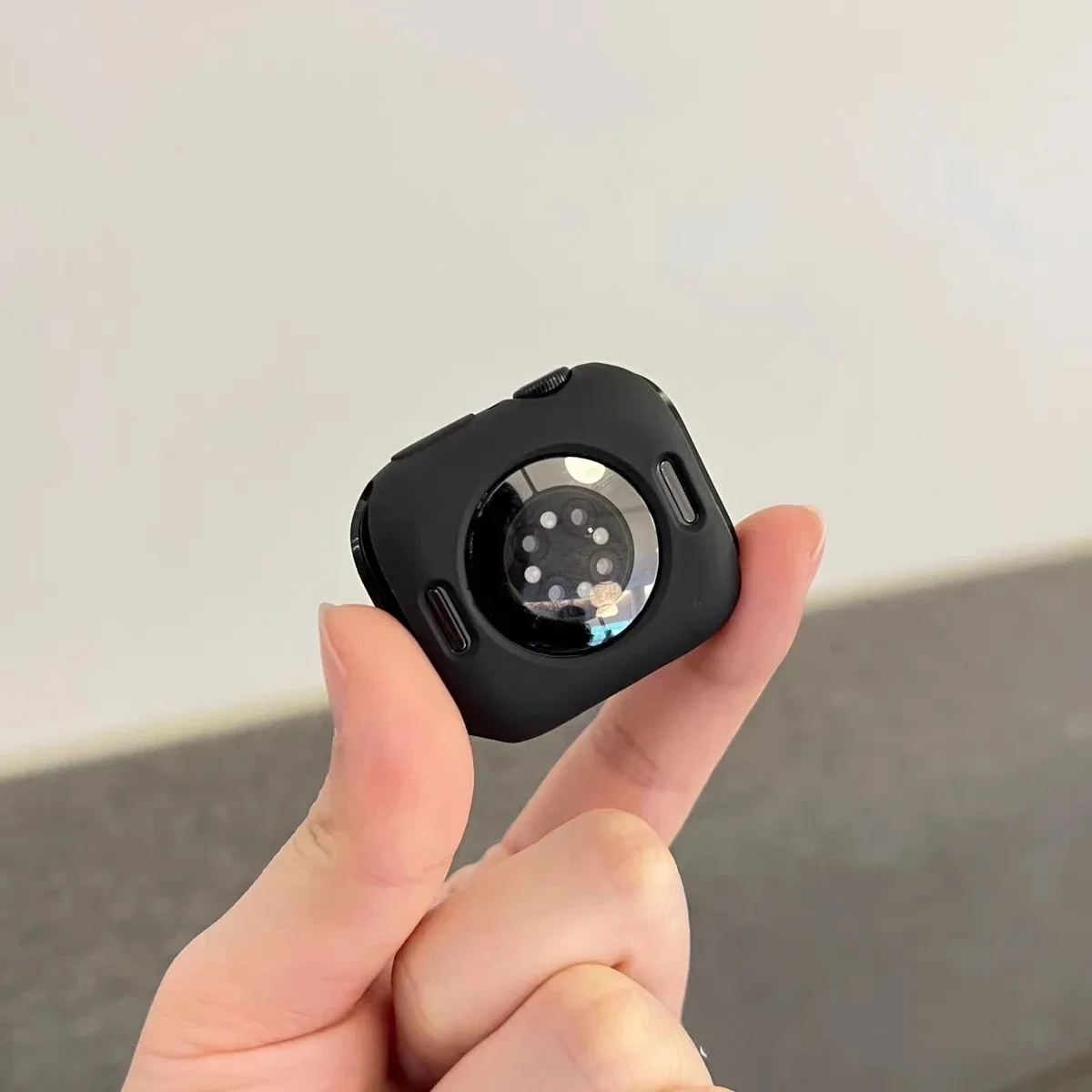 Nice Silicone protective shell case For Apple Watch cover Series 10/9/8/7/6/5/4/3 black 38mm 40mm 41mm 42mm 44mm 45mm 46mm 49mm