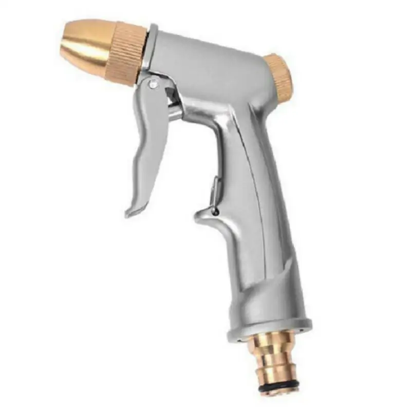 High Pressure Water Spray Gun Metal Brass Nozzle Garden Hose Pipe Lawn Car Wash Sprayer Sprinkler Car Wash Tool Water Guns XY002